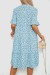 Платье с цветочным принтом, цвет голубой, 102R5251-1 Платье с цветочным принтом, цвет голубой, 102R5251-1