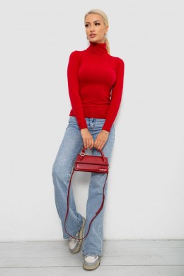 Гольф женский однотонный, цвет бордовый, 204R921