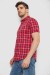 Сорочка чоловіча в клітку  -уцінка, колір червоний, 214R831-1-U