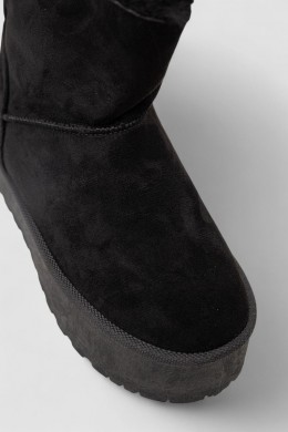 Уггі жіночі на хутрі, колір чорний, 243RG679