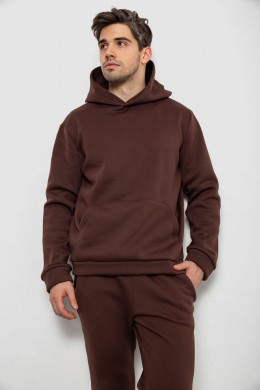 Спортивный костюм мужской на флисе, цвет шоколадный, 238R58573