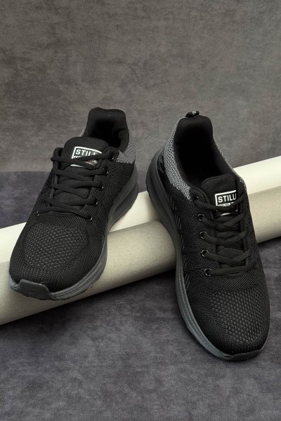 Кроссовки мужские демисезонные, цвет черно-серый, 248RH195