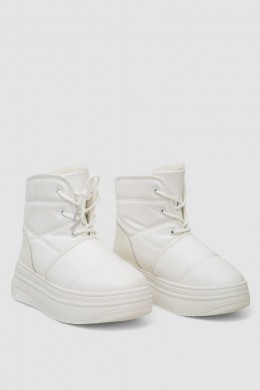 Ботинки зимние женские на меху  -уценка, цвет белый, 248RAM017-U-4
