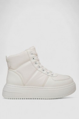 Кросівки жіночі зимові на хутрі, колір білий, 248RK06