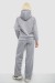 Спортивный костюм женский на флисе, цвет серый, 257R87