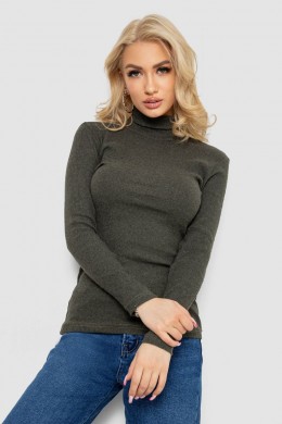 Гольф женский в рубчик, цвет хаки, 238R505