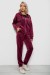 Спортивный костюм женский велюровый, цвет бордовый, 257R4119