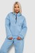 Спортивный костюм женский на флисе, цвет голубой, 238R5726