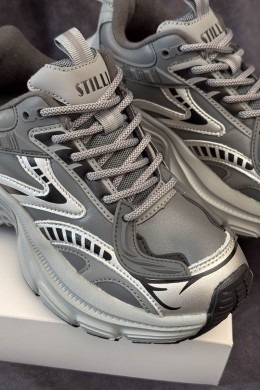 Кроссовки женские демисезонные, цвет темно-серый, 248RCX1500