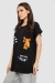 Футболка женская с принтом, цвет черный, 244R3002 Футболка женская с принтом, цвет черный, 244R3002