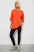 Футболка женская с принтом, цвет оранжевый, 244R2019