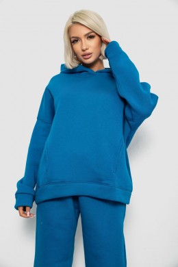 Спортивный костюм женский на флисе, цвет темно-бирюзовый, 247R2011K