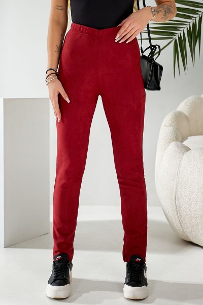 Лосины однотонные, цвет бордовый, 257R2045