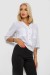 Блуза однотонная, цвет белый, 230R91-1 Блуза однотонная, цвет белый, 230R91-1