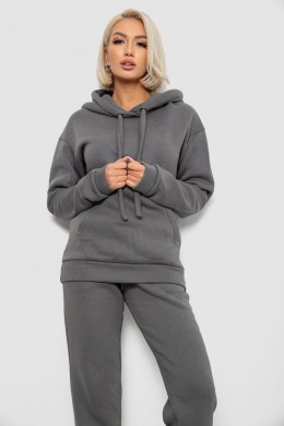 Спортивный костюм женский на флисе, цвет серый, 247R2039