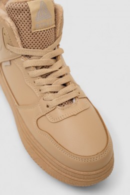 Кросівки жіночі зимові на хутрі, колір темно-бежевий, 248RBB13