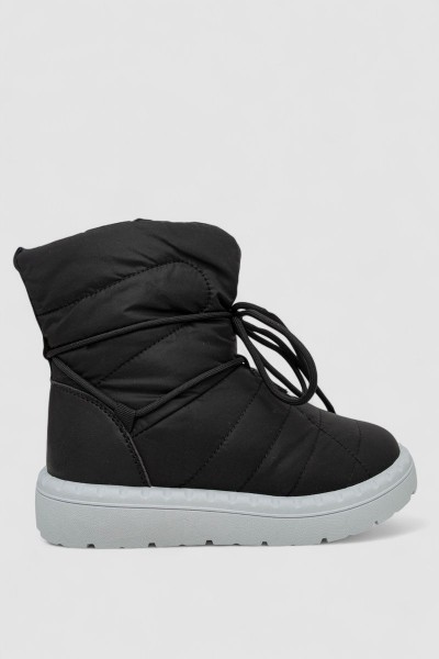 Дутики жіночі зимові на хутрі, колір чорно-сірий, 248RFM100-6