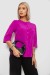 Блуза классическая с принтом, цвет фуксия, 230R191-1 Блуза классическая с принтом, цвет фуксия, 230R191-1