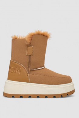 Уггі жіночі зимові на хутрі, колір коричневий, 243R-A