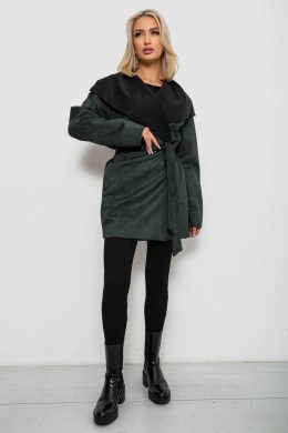 Кардиган женский однотонный, цвет зеленый, 257R001