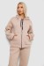 Спортивный костюм женский на флисе, цвет бежевый, 238R5715