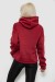 Худи женский с капюшоном на флисе, цвет бордовый, 257R335