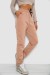 Спортивные штаны женские на флисе, цвет бежевый, 238R57020