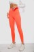 Лосины однотонные в рубчик, цвет коралловый, 244R312-5 Лосины однотонные в рубчик, цвет коралловый, 244R312-5
