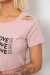 Футболка женская с принтом, цвет пудровый, 244R2232