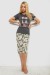 Пижама женская с принтом, цвет серый, 243R3755 Пижама женская с принтом, цвет серый, 243R3755
