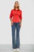 Сорочка жіноча однотонна, колір кораловий, 230R068-5 Сорочка жіноча однотонна, колір кораловий, 230R068-5