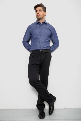 Сорочка чоловіча з довгим рукавом  -уцінка, колір джинс, 214R838-U