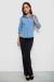 Сорочка жіноча однотонна, колір джинс, 230R068-5 Сорочка жіноча однотонна, колір джинс, 230R068-5