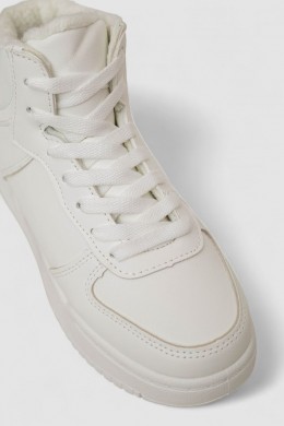 Кроссовки женские зимние на меху, цвет белый, 248RAD06