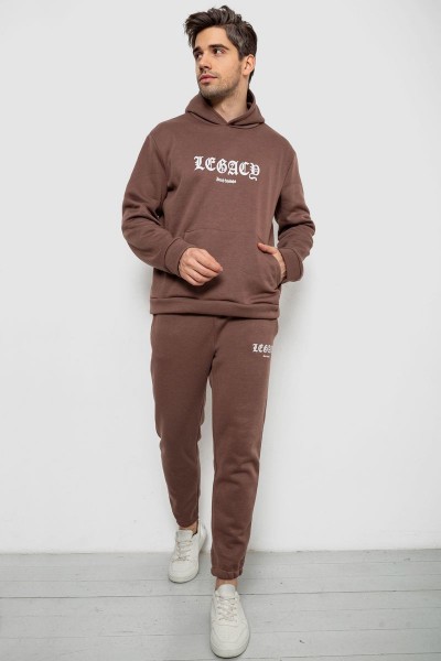 Спортивный костюм мужской на флисе, цвет мокко, 238R57046