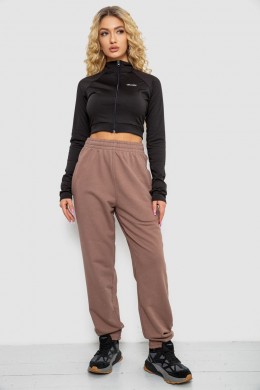 Спортивные штаны женские демисезонные, цвет мокко, 102R415