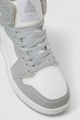 Кросівки жіночі зимові на хутрі, колір біло-сірий, 248RHB470-6