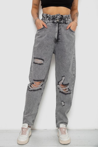 Джинсы женские Mom-fit, цвет серый, 244R1573S20-LZ
