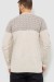 Свитер мужской, цвет светло-бежевый, 161R898 Свитер мужской, цвет светло-бежевый, 161R898