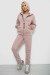 Спортивный костюм женский на флисе, цвет пудровый, 257R86