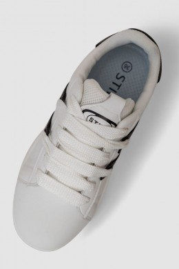 Кросівки жіночі шкіра  -уцінка, колір біло-чорний, 248RJH900-9-U