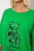 Футболка жіноча з принтом, колір зелений, 244R2029-5