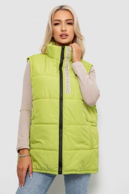 Жилет женский демисезонный, цвет фисташковый, 257R95