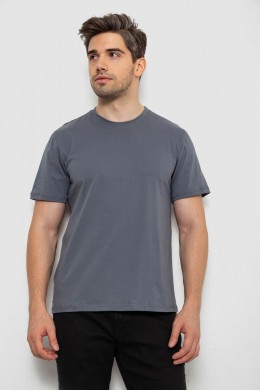 Футболка чоловіча однотонна, колір сірий, 238R155