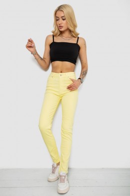 Джинси жіночі Slim Fit, колір жовтий, 182R1489S19