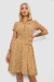 Платье софт с принтом в горох, цвет темно-бежевый, 230R0032-3 Платье софт с принтом в горох, цвет темно-бежевый, 230R0032-3