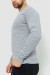 Свитер мужской однотонный, цвет светло-серый, 161R1770-1 Свитер мужской однотонный, цвет светло-серый, 161R1770-1