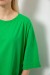 Футболка женская однотонная, цвет зеленый, 244R2023