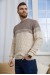 Свитер мужской, цвет бежево-молочный, 161R677 Свитер мужской, цвет бежево-молочный, 161R677