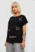 Футболка женская с принтом, цвет черный, 244R2316-5 Футболка женская с принтом, цвет черный, 244R2316-5